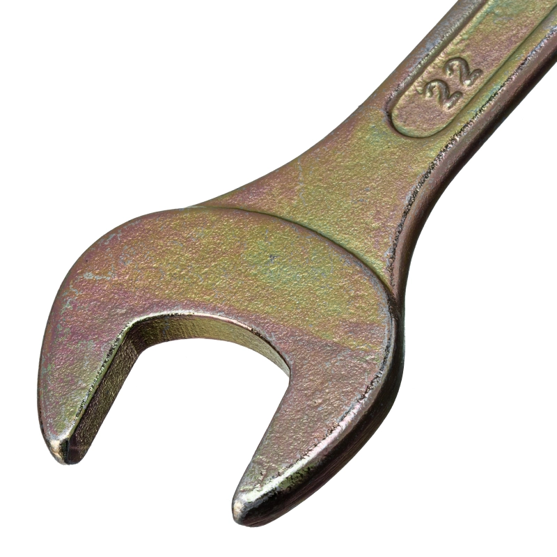 Ключ рожковый, 20 х 22 мм, желтый цинк Сибртех (14312)