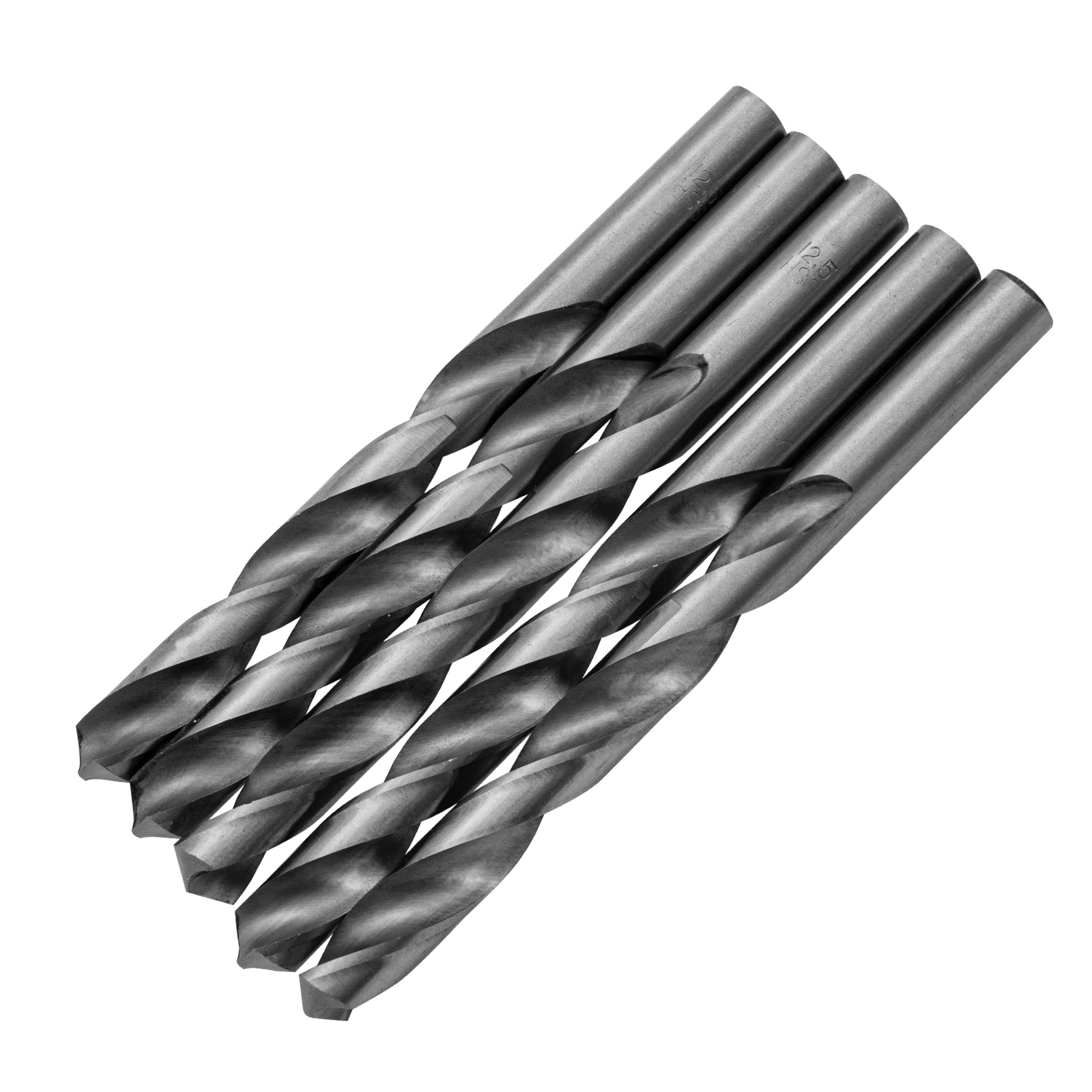 Сверло по металлу, 12.5 мм, полированное, HSS, 5 шт, цилиндрический хвостовик Matrix (72025)