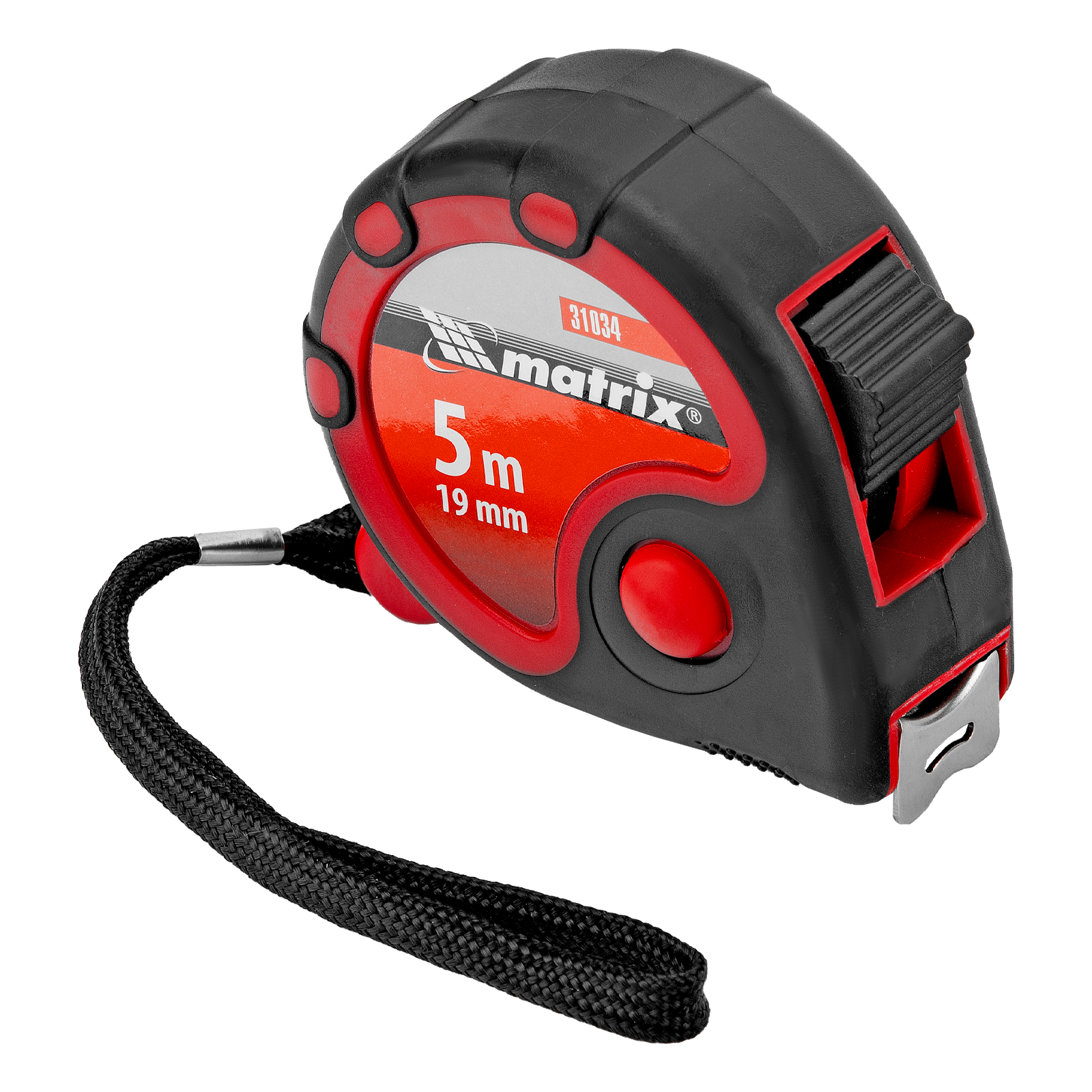 Рулетка Status 3 fixations,5 м х 19 мм,двухкомпонентный корпус,3 фиксации ленты Matrix (31034)