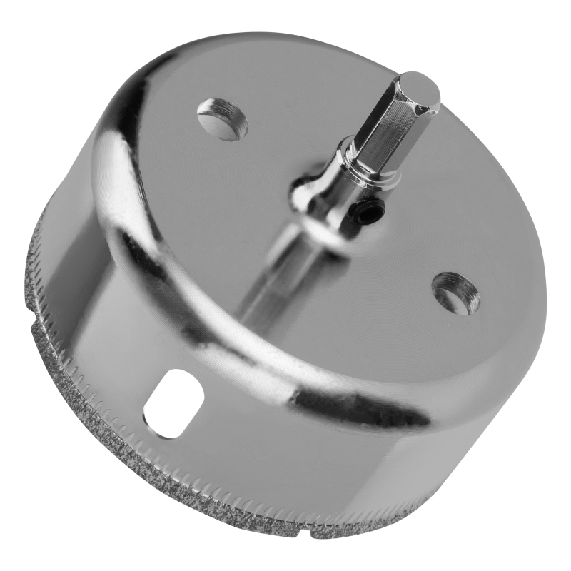 Сверло по керамической плитке и стеклу, 68 х 55 мм, шестигранный хвостовик, с центрующим сверлом Сибртех (72726)