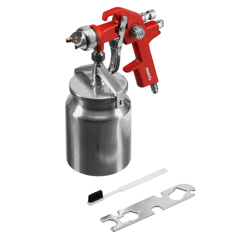 Краскораспылитель HVLP пневмат. с нижним бачком V= 1 л, сопло диаметром 1.4 мм Matrix (57319)