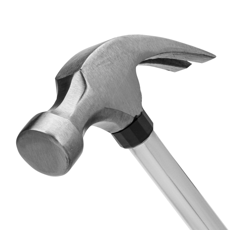 Молоток-гвоздодер, 450 г, боек 27 мм, металлическая трубчатая обрезиненная рукоятка Sparta (104405)