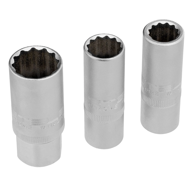Набор инструментов, 1/4", 3/8", 1/2", Cr-V, S2, усиленный кейс, 216 предметов Stels (14115)