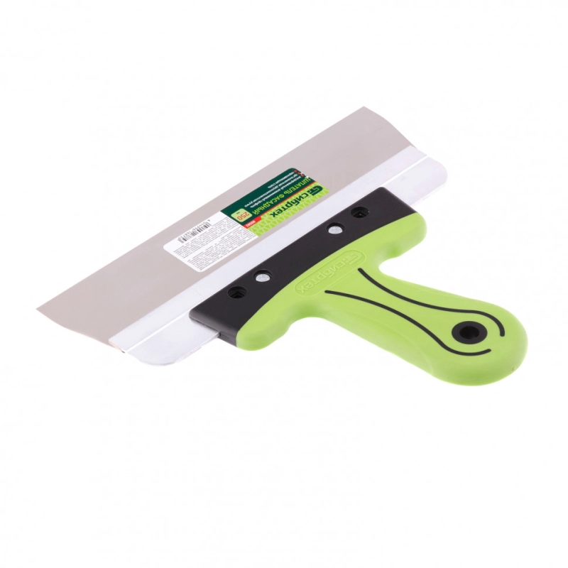 Шпатель фасадный, нержавеющая сталь, 250 мм, двухкомпонентная ручка Сибртех (85582)