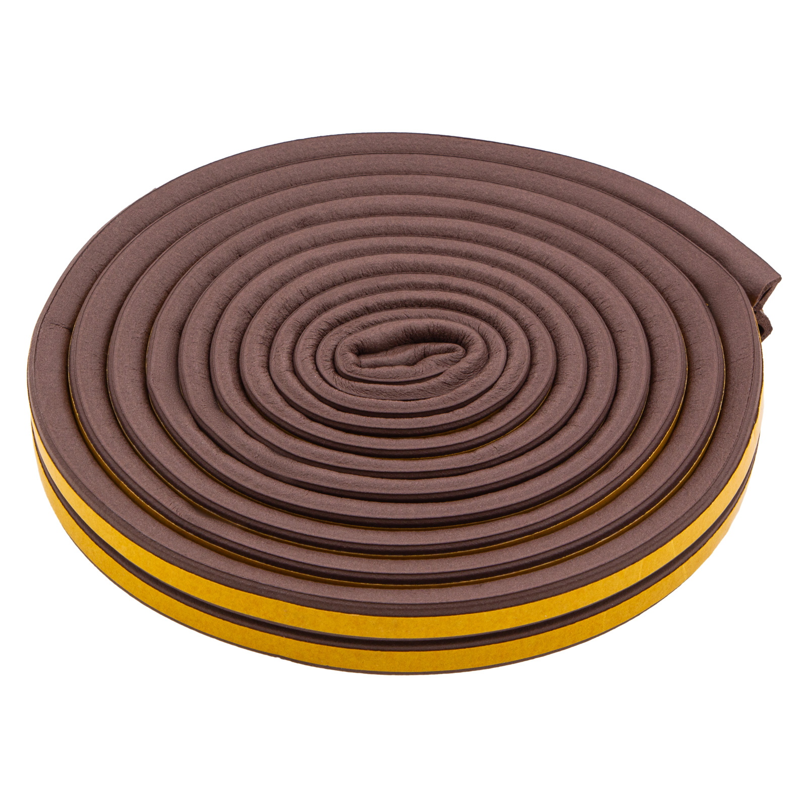 Уплотнитель резиновый, 6 м, профиль "D", коричневый Сибртех (88916)