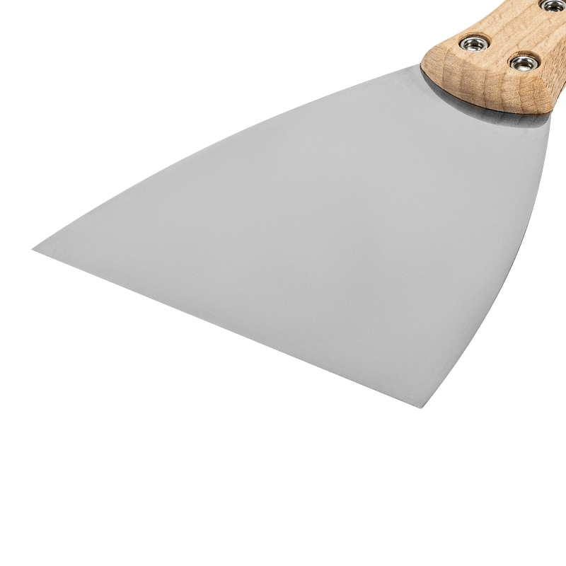 Шпательная лопатка из нержавеющей стали, 100 мм, буковая рукоятка, EFP Matrix (85617)