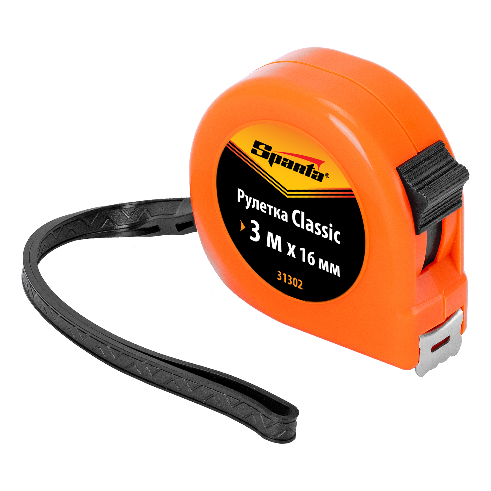 Рулетка Classic,3 м х 16 мм,пластиковый корпус Sparta (31302)
