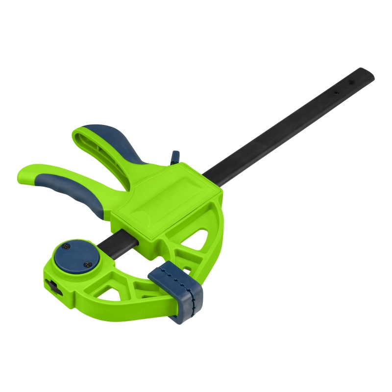 Струбцина F-образная, быстрозажимная, 150 х 70 х 360 мм, пластиковый корпус, фиксатор, двухкомпонентная рукоятка Сибртех (20563)