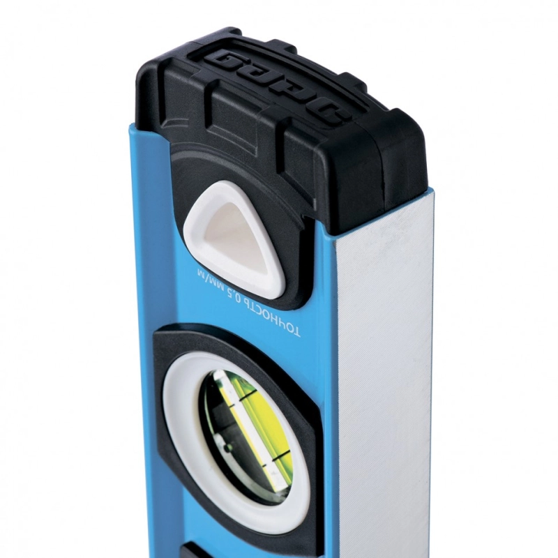 Уровень алюминиевый, двуручный, 1000 мм, профиль 1,6 мм, фрезеров, ударопрочные заглушки, 3 глазка Барс (34354)