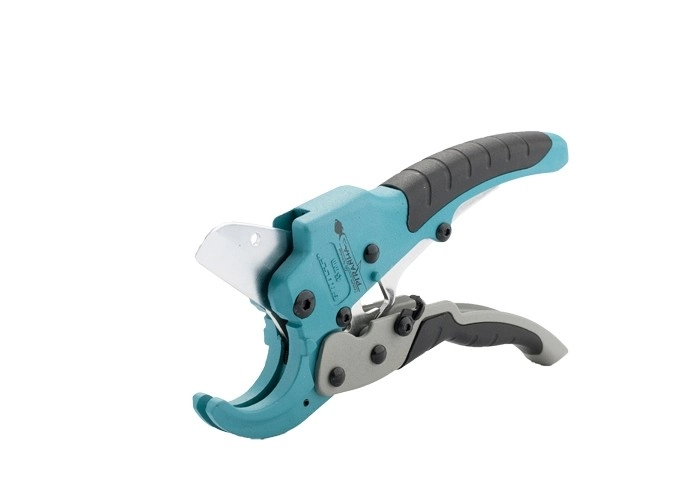 Ножницы для резки изделий из ПВХ, D до 45 мм, обрезиненные рукоятки, рабочий стол для плоских изделий Gross (78422)