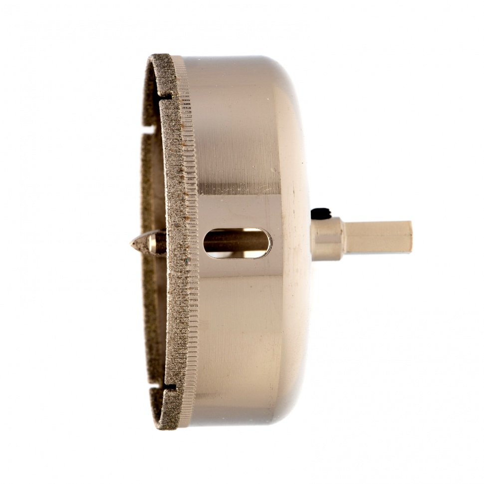 Сверло по керамической плитке и стеклу, 80 х 55 мм, шестигранный хвостовик, с центрующим сверлом Сибртех (72729)