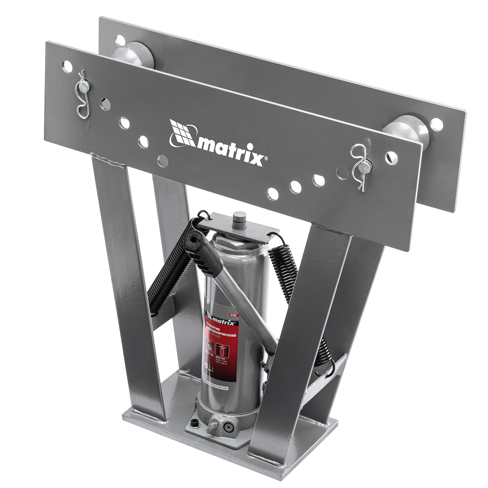 Трубогиб гидравлический, 1/2-3", 15 т, в комплекте с башмаками Matrix (181365)