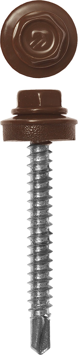 ЗУБР СКД 8017, 35 х 4.8 мм, шок.-коричн., 380 шт, кровельный саморез, Профессионал (4-300315-48-035-8017)