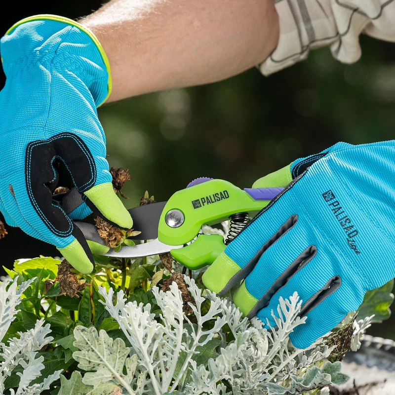 Секатор прямого реза, 210 мм, шестеренный привод, двухкомпонентные рукоятки, Palisad (60532)