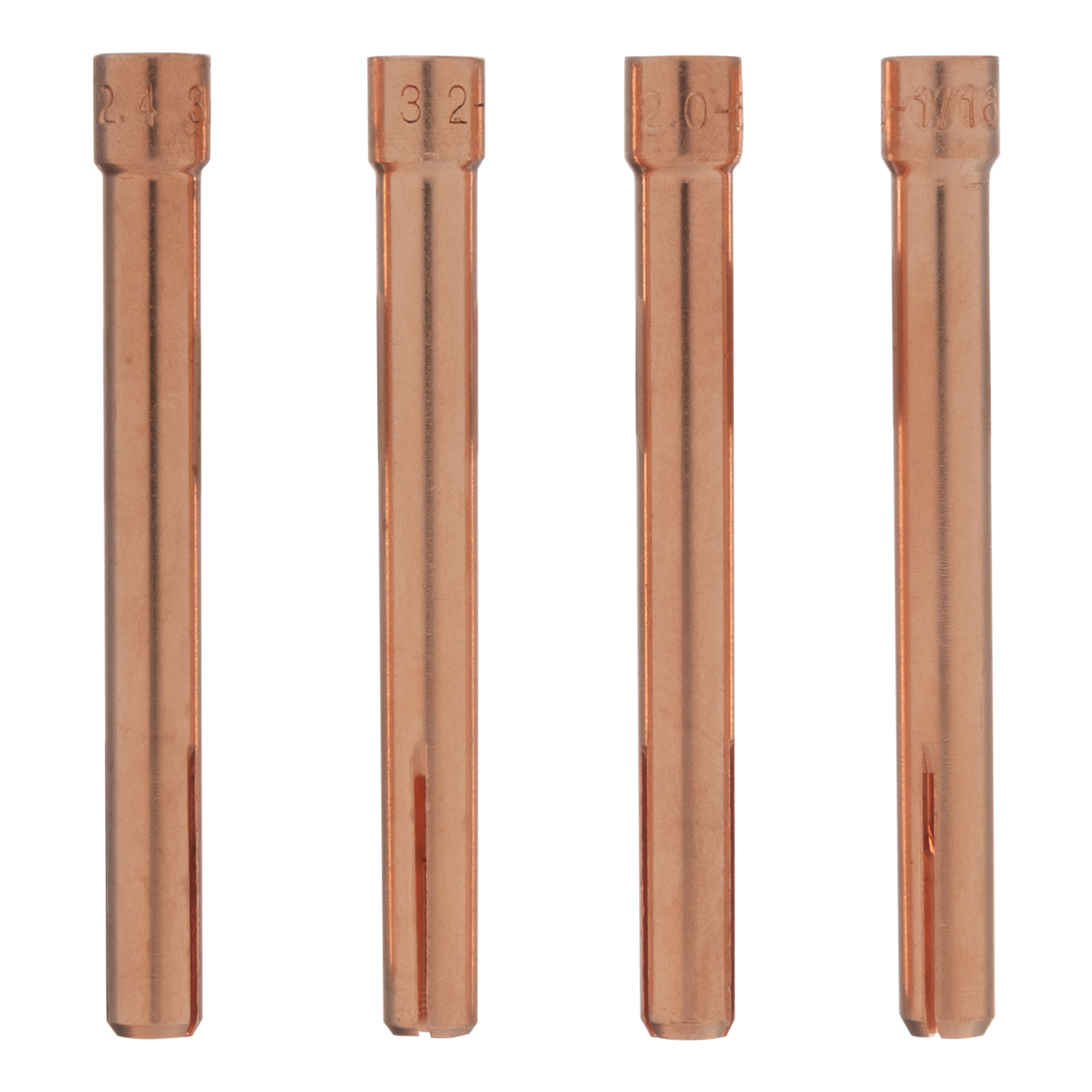 Набор цанг для электрода 1,6мм, 2,0мм, 2,4мм, 3,2 мм Denzel (93657)