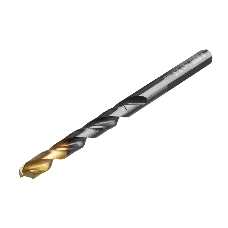 Сверло по металлу, 5,5 мм, HSS-Tin, Golden Tip, 10 шт. Denzel (717214)