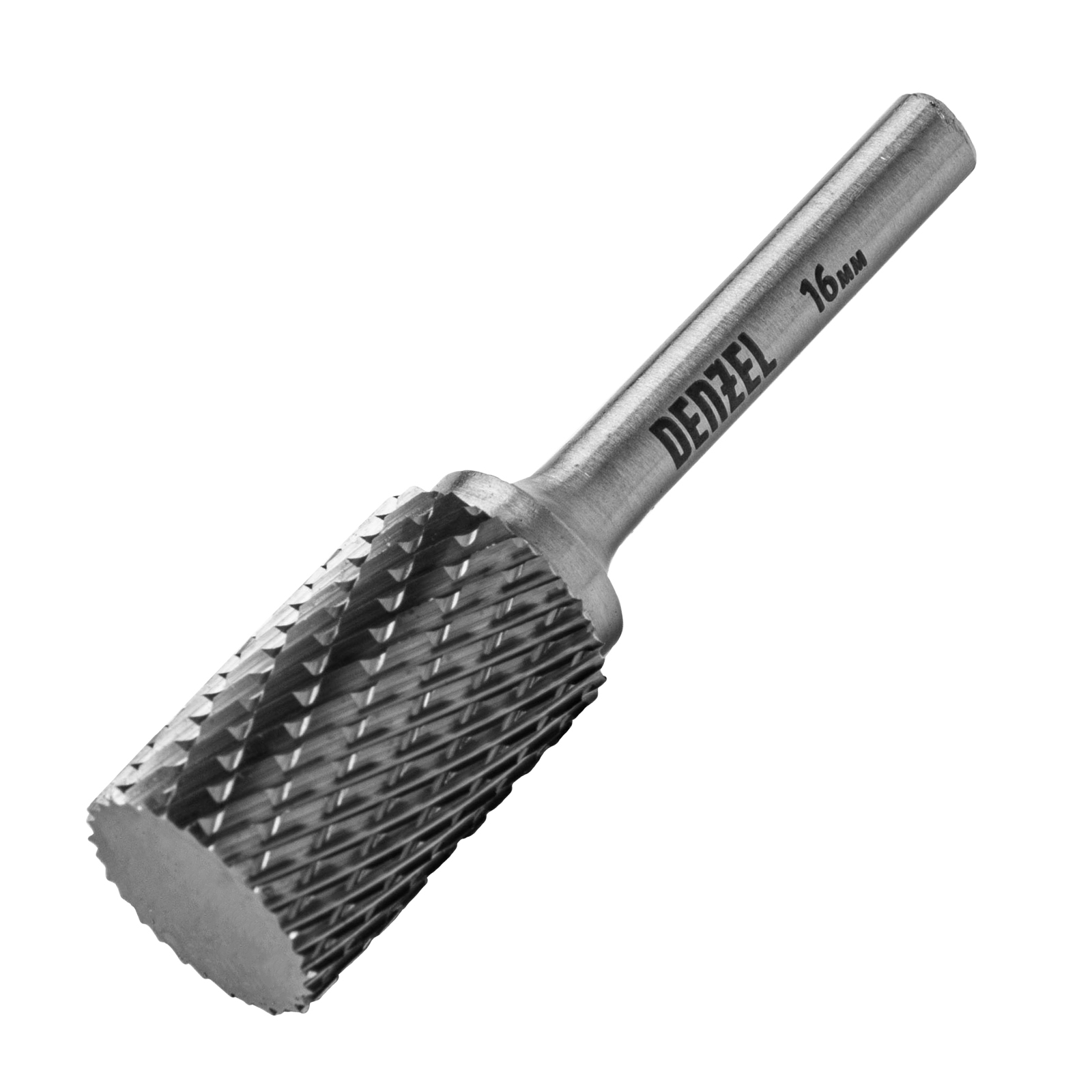 Борфреза по металлу твердосплавная, цилиндрическая, тип-А, 16 мм Denzel (72013)