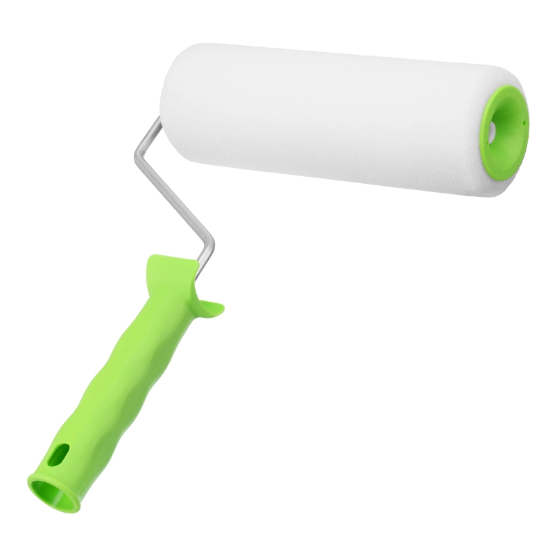 Валик "Поролон" с ручкой, 200 мм, D 48 мм, D ручки 6 мм Сибртех (80103)