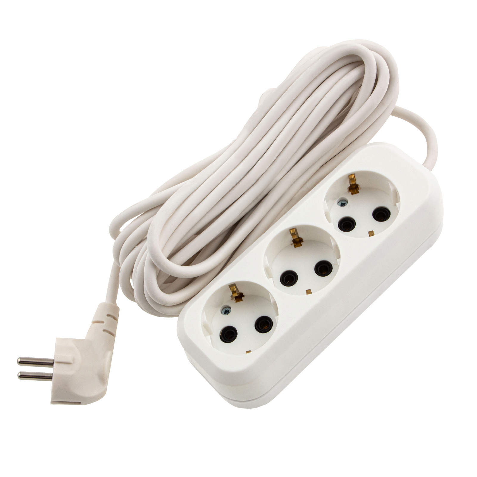 Удлинитель бытовой 7 м, 10А, тип УХз10, с заземлением, 3 розетки Сибртех (96068)