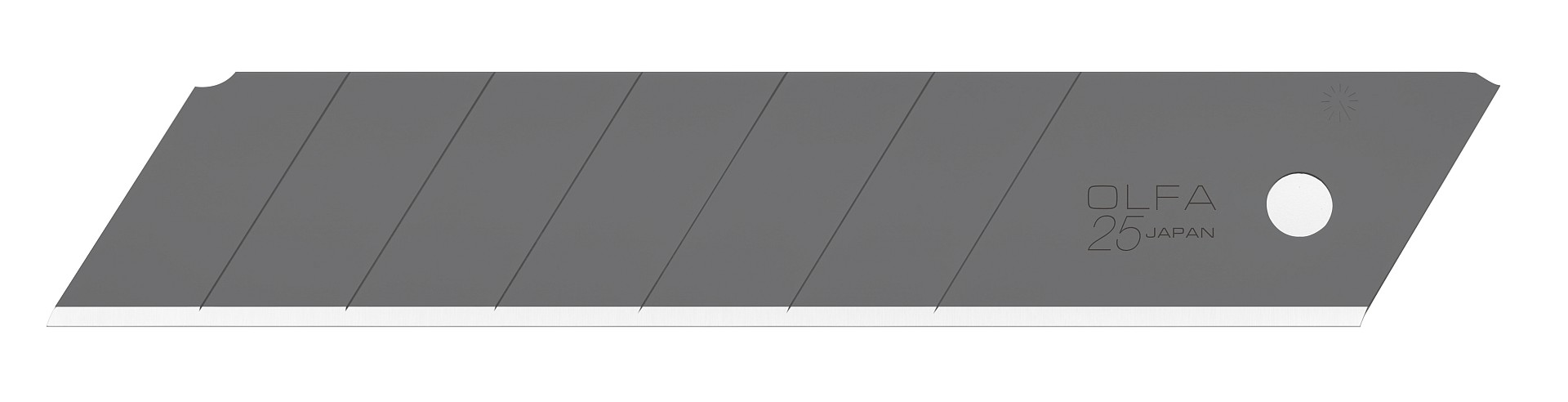 Лезвие OLFA ″EXCEL BLACK″ сегментированное, 20 шт, 25 мм в пластиковом кейсе