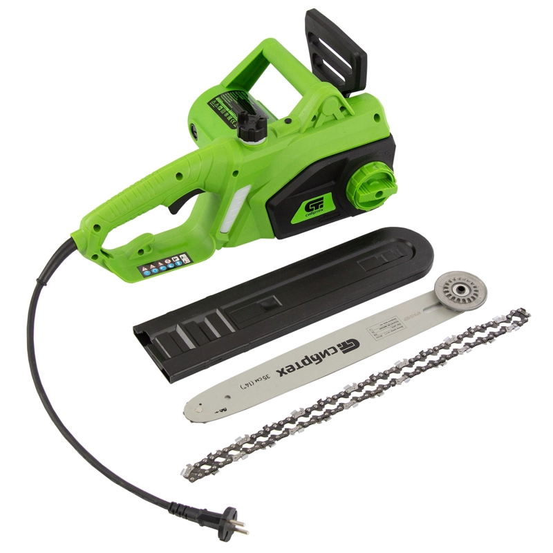 Пила цепная электрическая ПЦЭ-1800П с поперечным двигателем, 1.8 кВт, 14'' (35 см) Сибртех (95612)