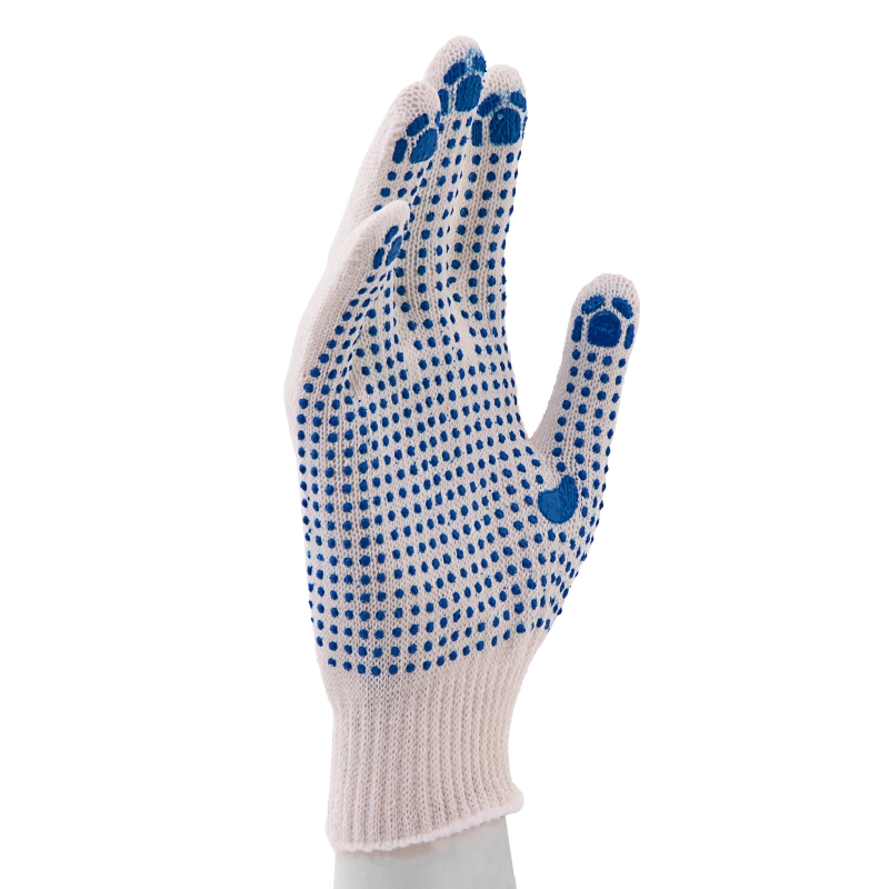 Перчатки х/б, ПВХ покрытие, "Точка", 10 класс (67715)