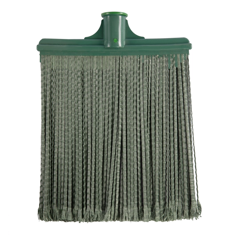 Метла полипропиленовая, 270 х 260 мм, плоская распушенная, без черенка, Сибртех (63207)