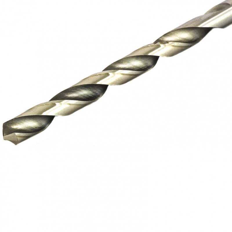Сверло по металлу, 9 х 175 мм, полированное, удл, HSS, 5 шт, цилиндрический хвостовик Matrix (715090)