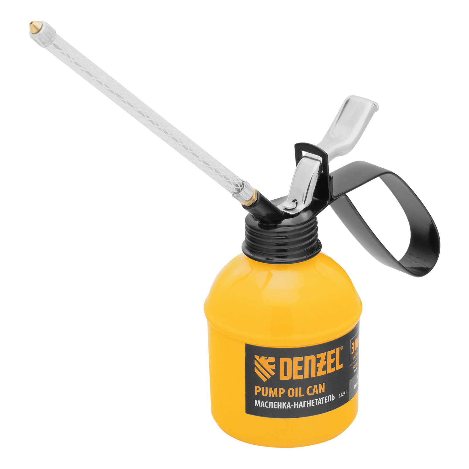 Масленка-нагнетатель, металлический корпус, 0,3 л, гибкий наконечник Denzel (53241)