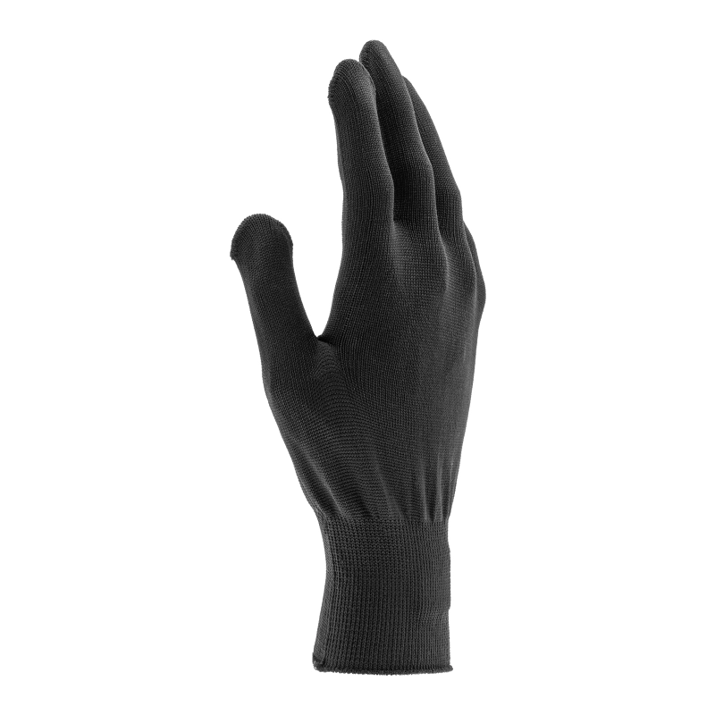 Перчатки Нейлон, ПВХ точка, 13 класс, черные, XL (67848)