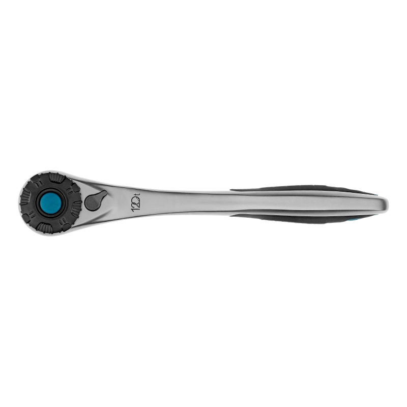 Набор торцевых головок, трещотка 120 зубьев, 3/8", CrV, 12 предметов Gross (14139)