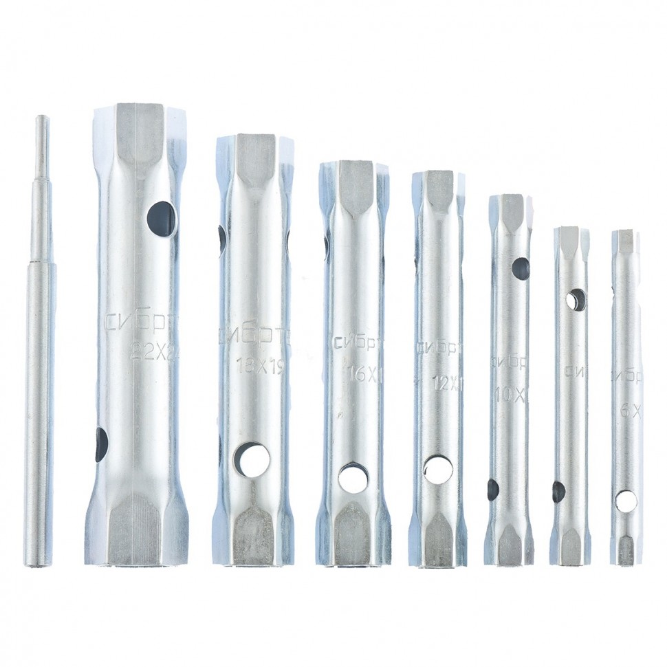 Набор ключей трубчатых торцевых, 8 предметов  Сибртех (13713)