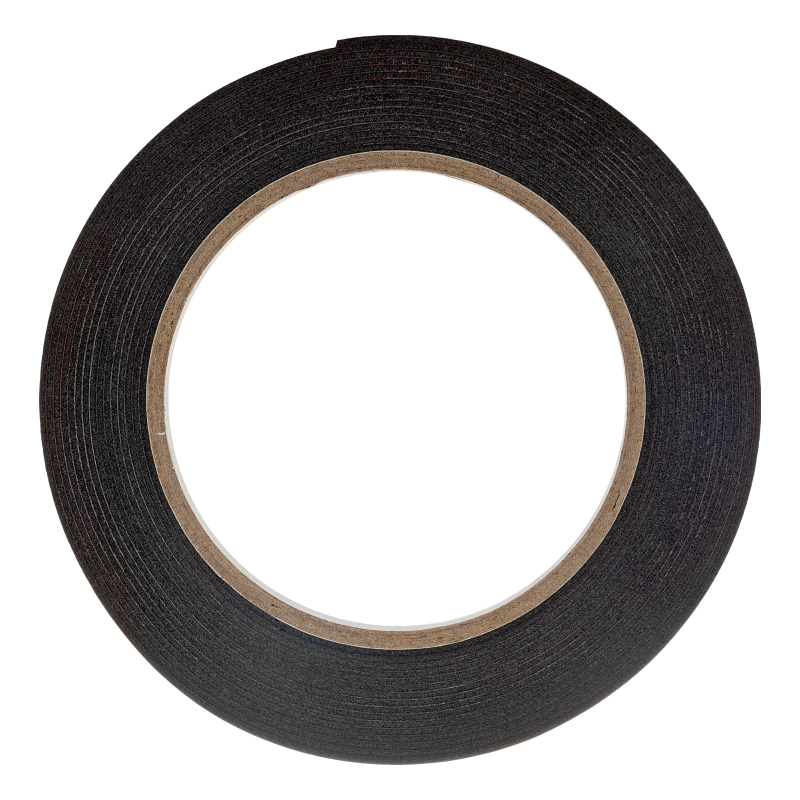 Лента клейкая на вспененной основе, двусторонняя черная усиленная, 12 мм х 5 м Matrix (89083)