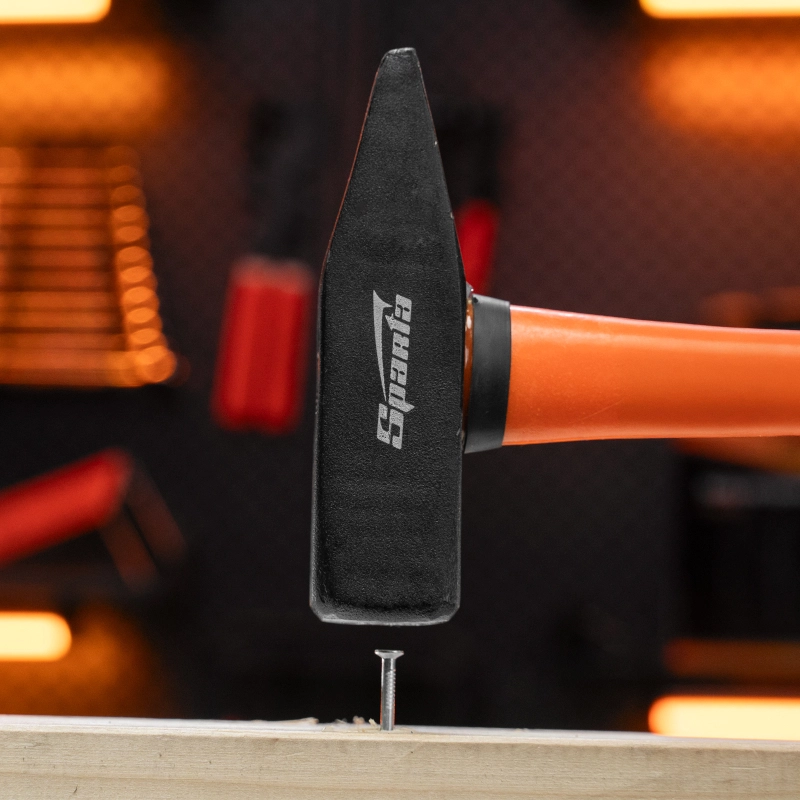 Молоток слесарный, 800 г, фибергласовая обрезиненная рукоятка Sparta (10378)