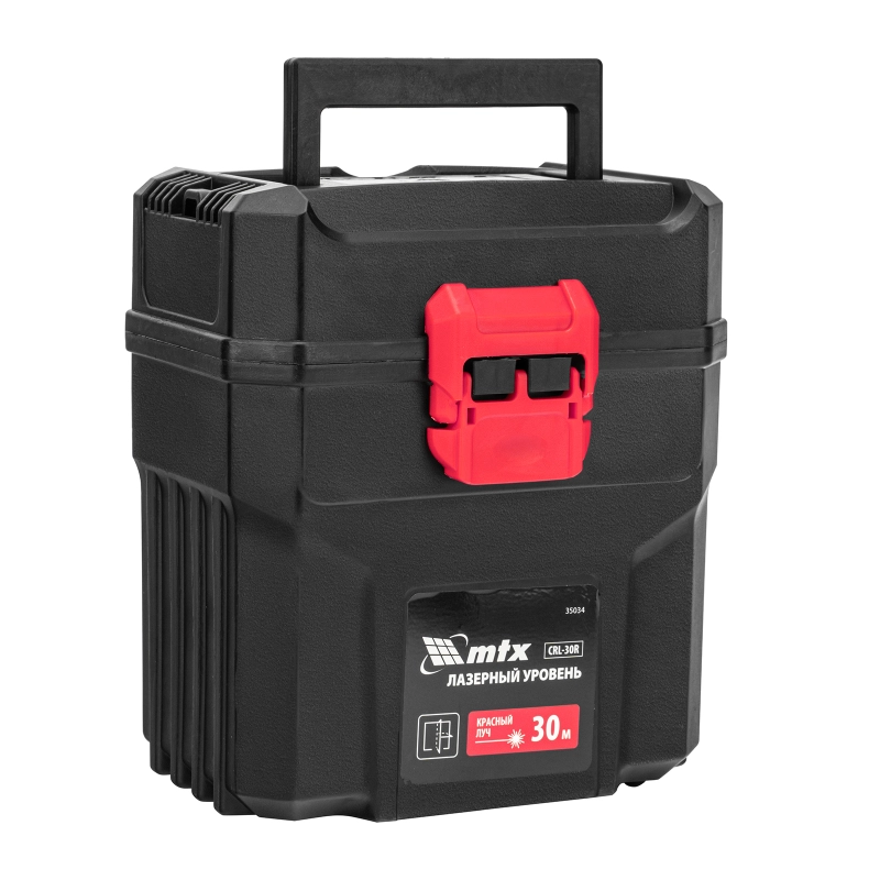 Лазерный уровень CRL-30R, 30 м, красный луч, батарейки, резьба 5/8" MTX (35034)