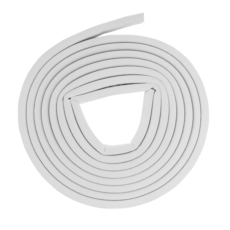 Уплотнитель, 6 м, профиль "D", белый Сибртех (93935)