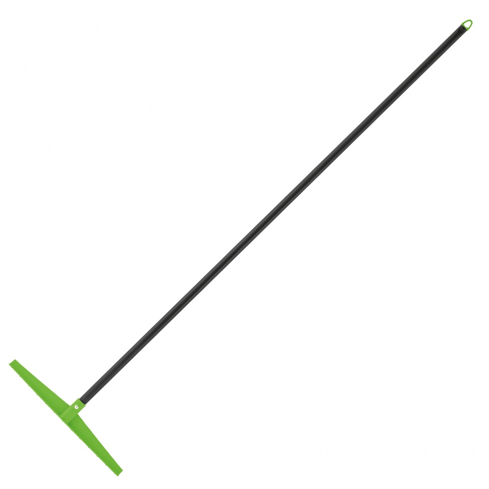 Грабли пластиковые, 430 мм, 13 прямых зубьев, металлический черенок, Сибртех (61730)