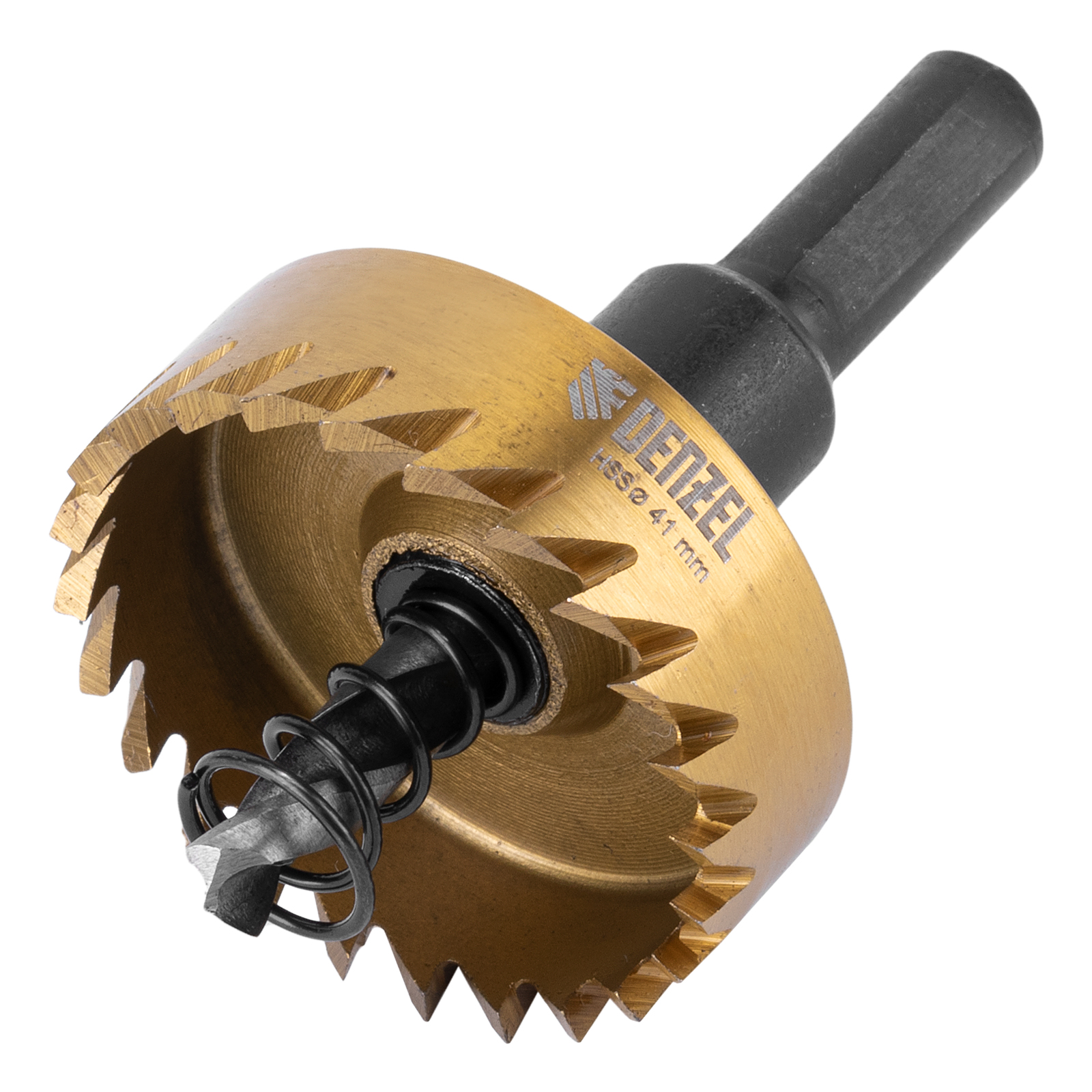 Коронка по металлу HSS, 41 мм, нитридтитановое покрытие Denzel (724113)