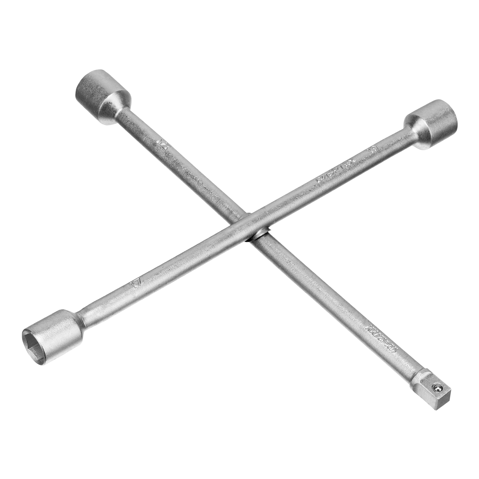 Ключ-крест баллонный, 17 х 19 х 21 мм, под квадрат 1/2, толщина 14 мм Сибртех (14258)