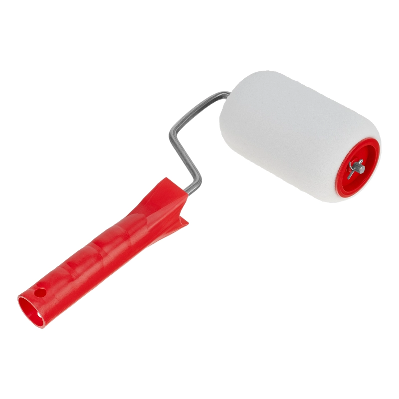 Валик "Поролон", в сборе, 100 мм, D 48 мм, D ручки 6 мм, крепление шплинтом Сибртех (80141)