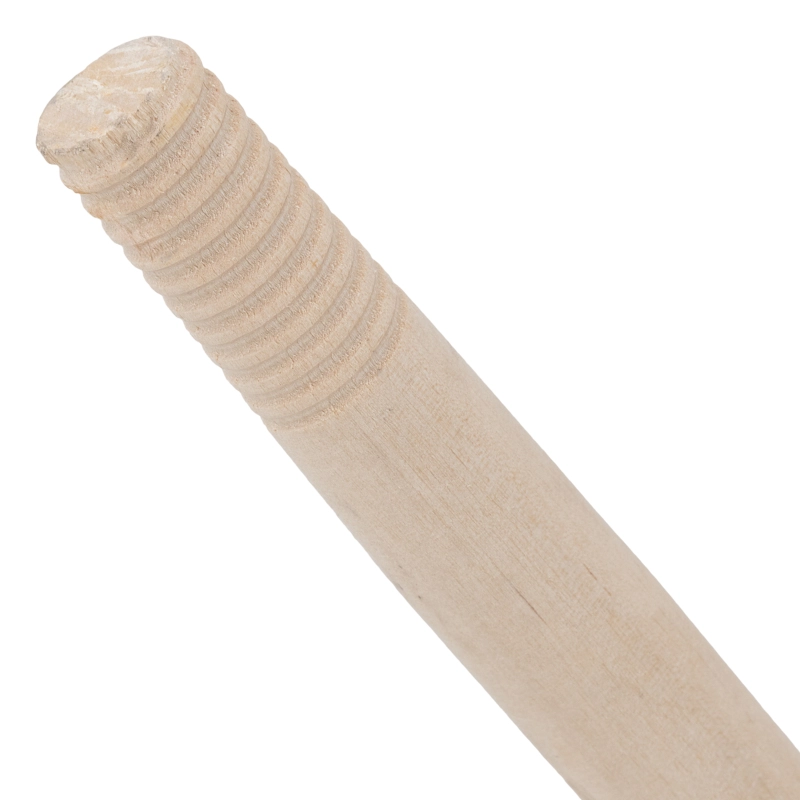 Черенок деревянный, 23 х 1200 мм, высший сорт, с резьбой (подходит для метел, щеток) Сибртех (68431)