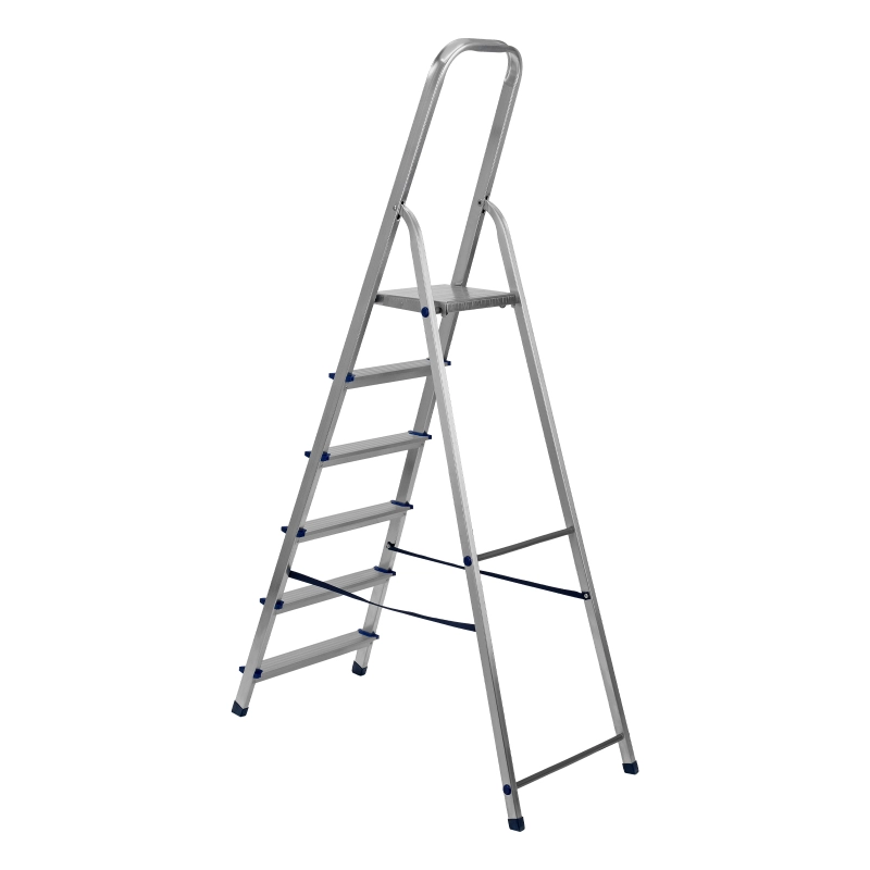 Стремянка, 6 ступеней, алюминиевая, Сибртех (97716)
