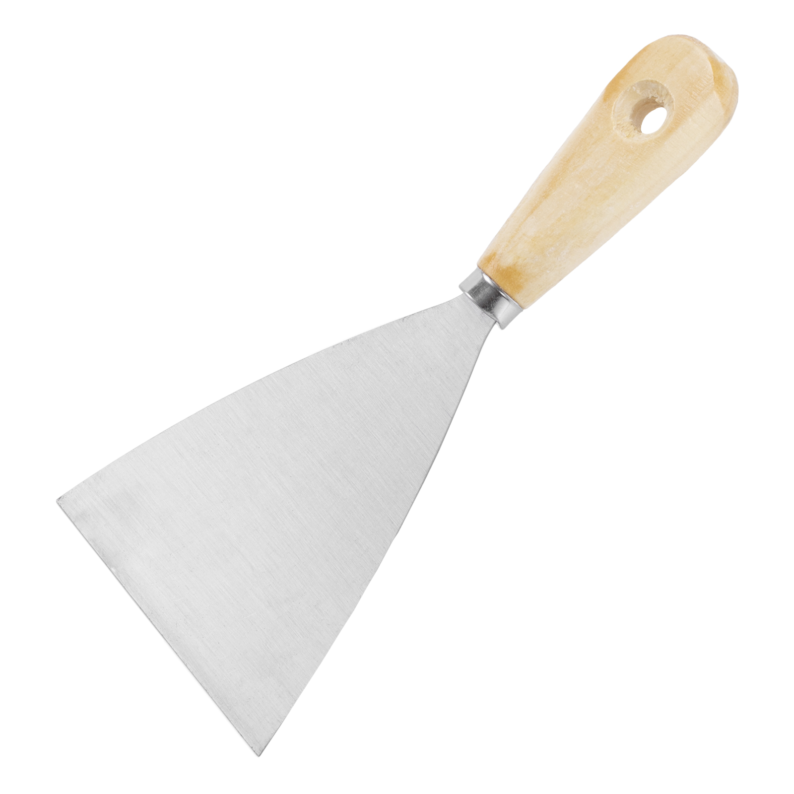 Шпательная лопатка из углеродистой стали, 100 мм, деревянная ручка Sparta (852185)