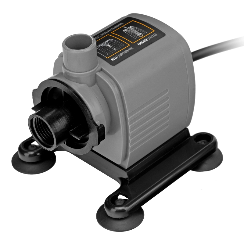 Насос фонтанный FNP18-14, 18 Вт, подъем 1,4 м, 750 л/ч, колокольчик/каскад Denzel (99030)