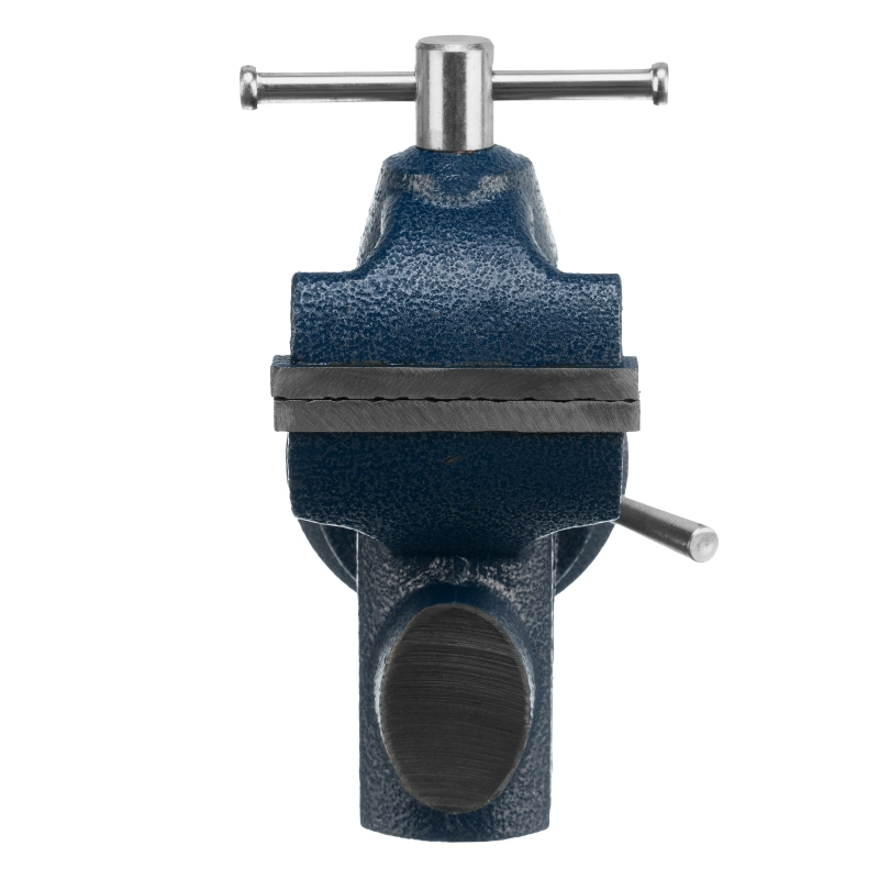 Тиски слесарные, настольные, поворотные, ширина рабочих губок 50 мм, наковальня Сибртех (18668)