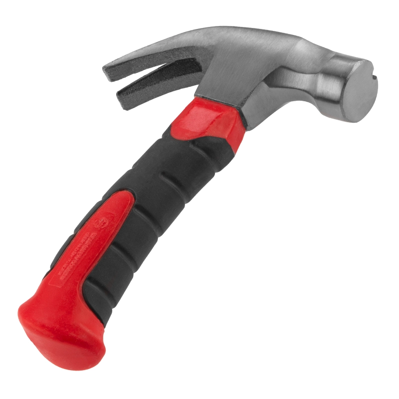 Молоток-гвоздодер мини, боек с магнитом, фибергласовая двухкомпонентная рукоятка, 250 г Matrix (10443)