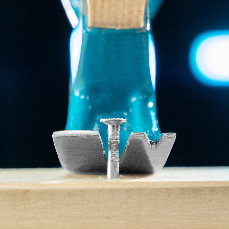 Молоток-гвоздодер, 450 г, угол 45, магнит, обрезиненная рукоятка American hickory GROSS (10415)