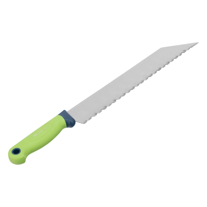 Нож для резки теплоизоляционных панелей, обрезиненная рукоятка, 475 мм, лезвие 340 мм Сибртех (79025)