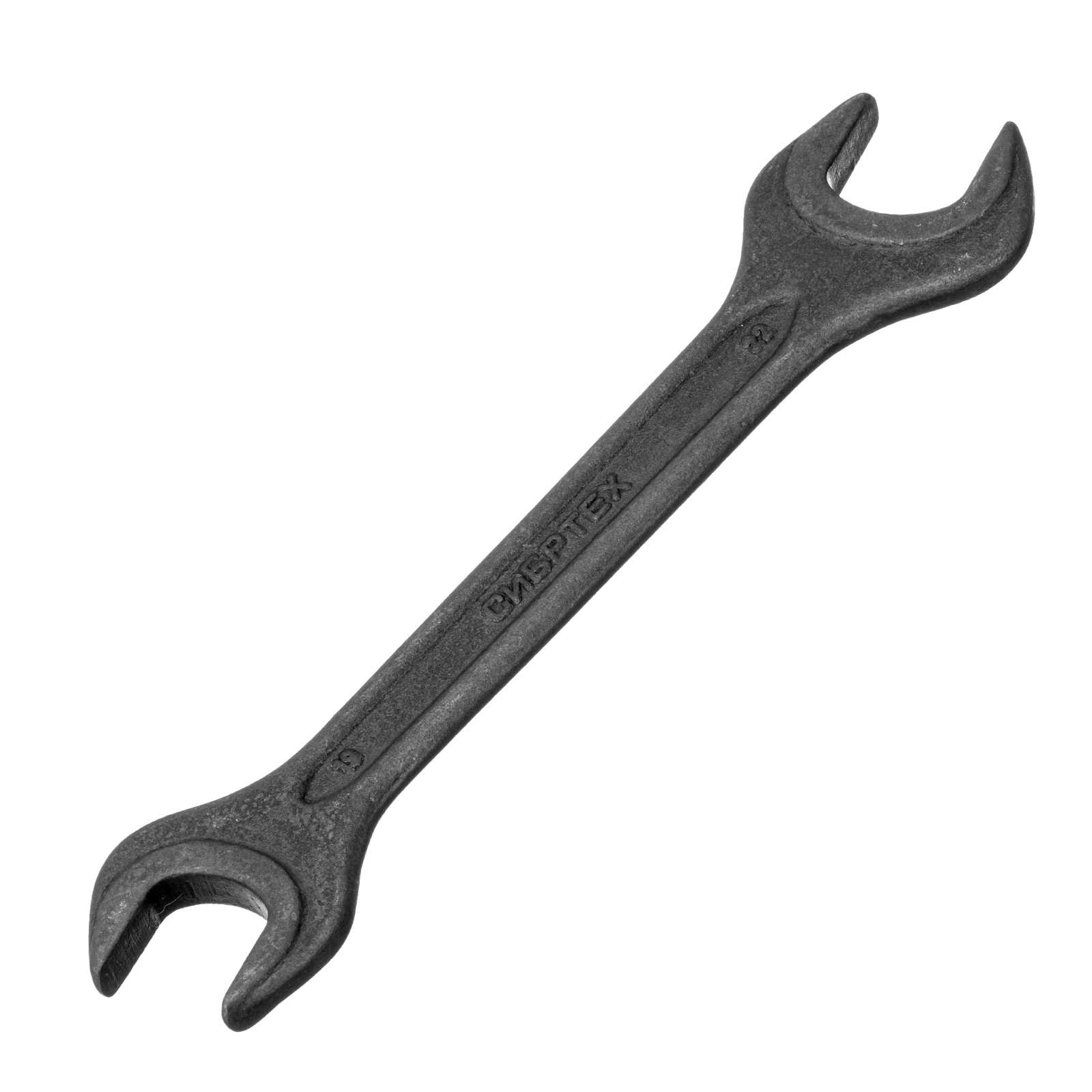 Ключ рожковый,19 х 22 мм, CrV, фосфатированный Сибртех (14329)