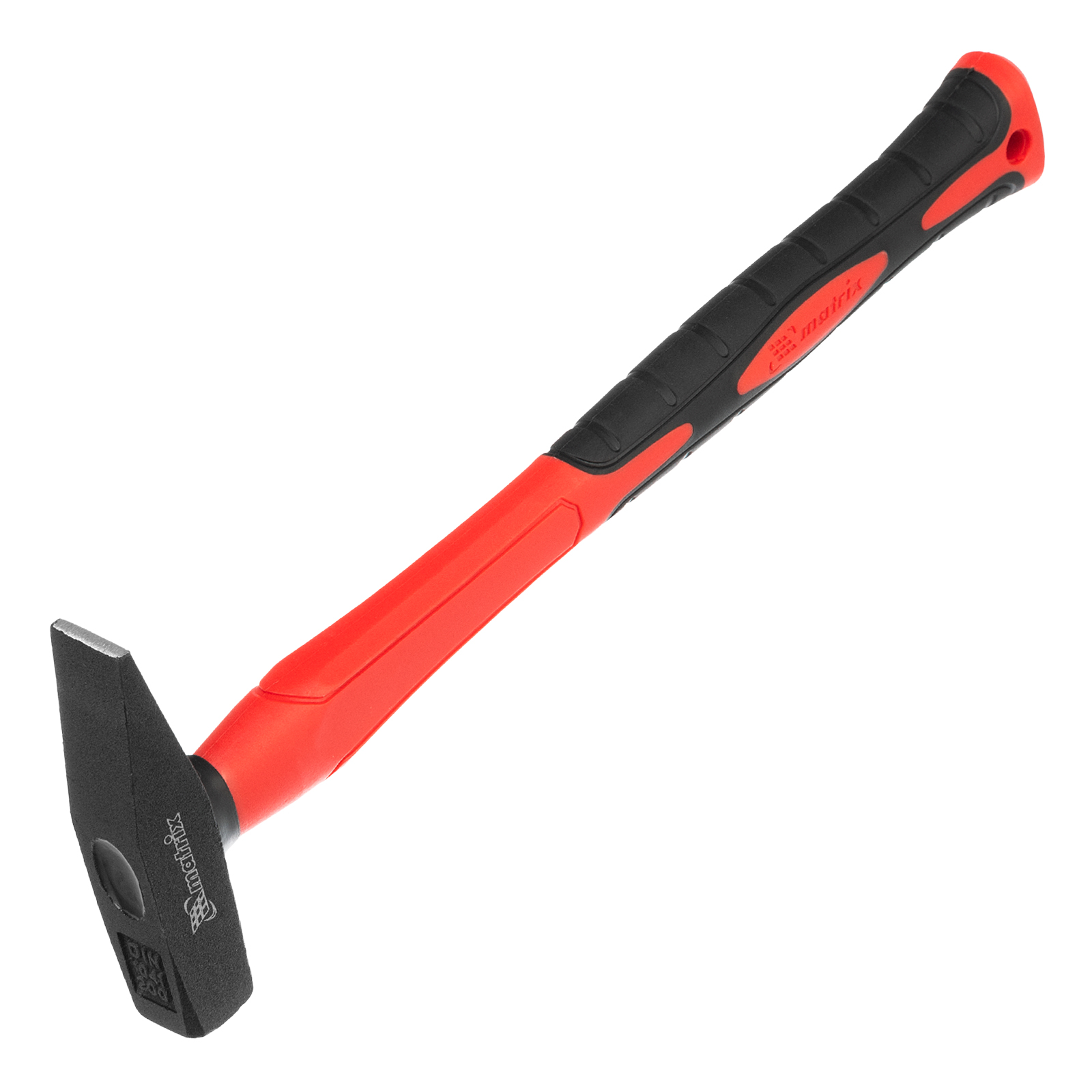 Молоток слесарный optimal, 200 г, фибергласовая обрезиненная рукоятка, квадратный боек Matrix (10366)